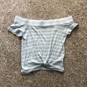 off the shoulder crop top